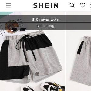 Shein Track Shorts. Never worn. Too big for me sadly.